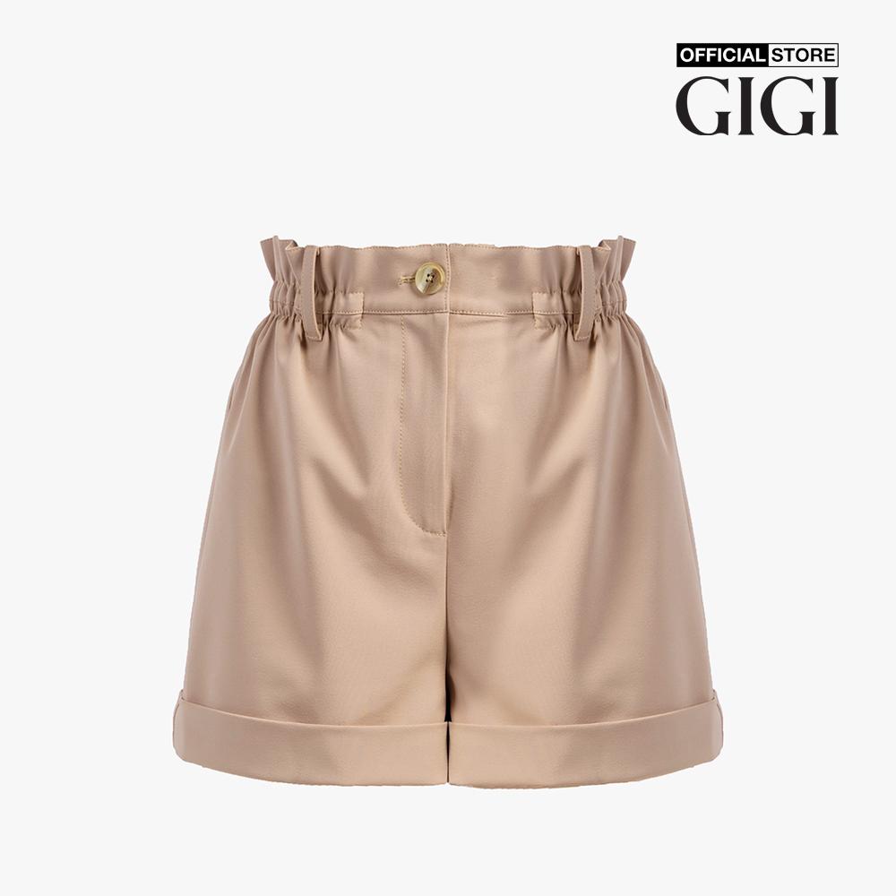 GIGI - Quần shorts nữ lưng thun xoắn gấu hiện đại G3402S221412