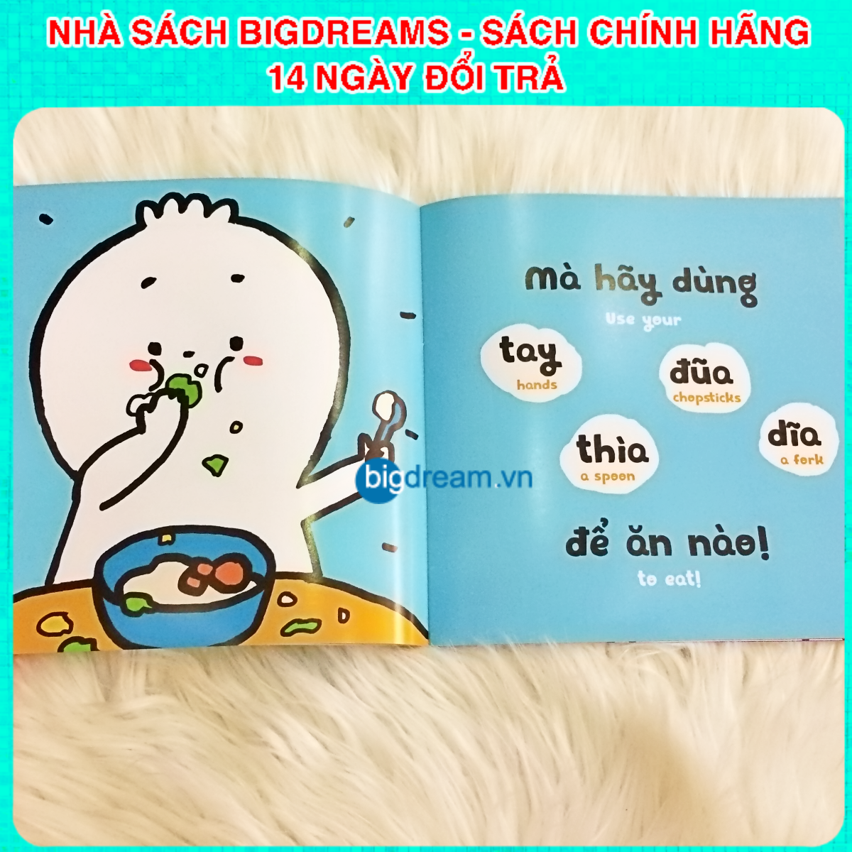 BẢN MỚI SONG NGỮ Miu Bé Nhỏ Phần 1 - Ehon Kĩ Năng Sống Cho Bé 1-6 Tuổi (Bộ 8 Quyển) Miu miu tự lập hiểu chuyện