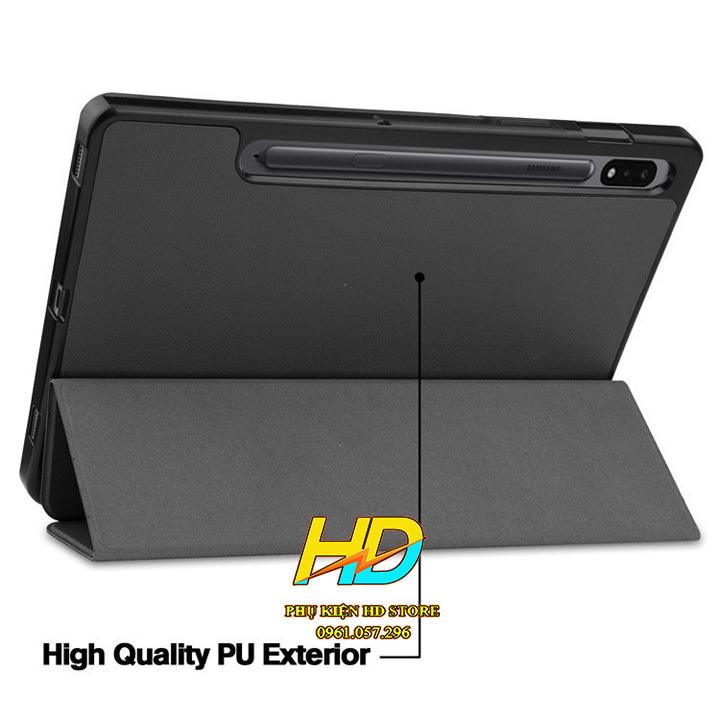 Hình ảnh Bao Da Chống Sốc Cho Samsung Tab S7+ Plus T970/T976 Hiệu Flip Cover (Có Khay Đựng Bút) Hỗ Trợ Smart Cover Đóng Mở Màn Hình - Hàng Nhập khẩu