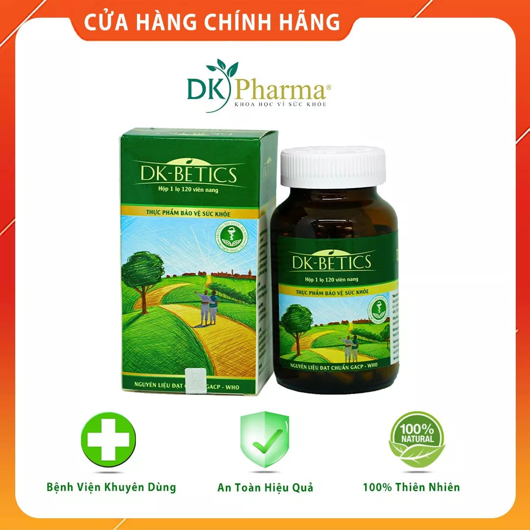 Viên uống hỗ trợ giảm và ổn định đường huyết DK Pharma DK Betics 120 viên