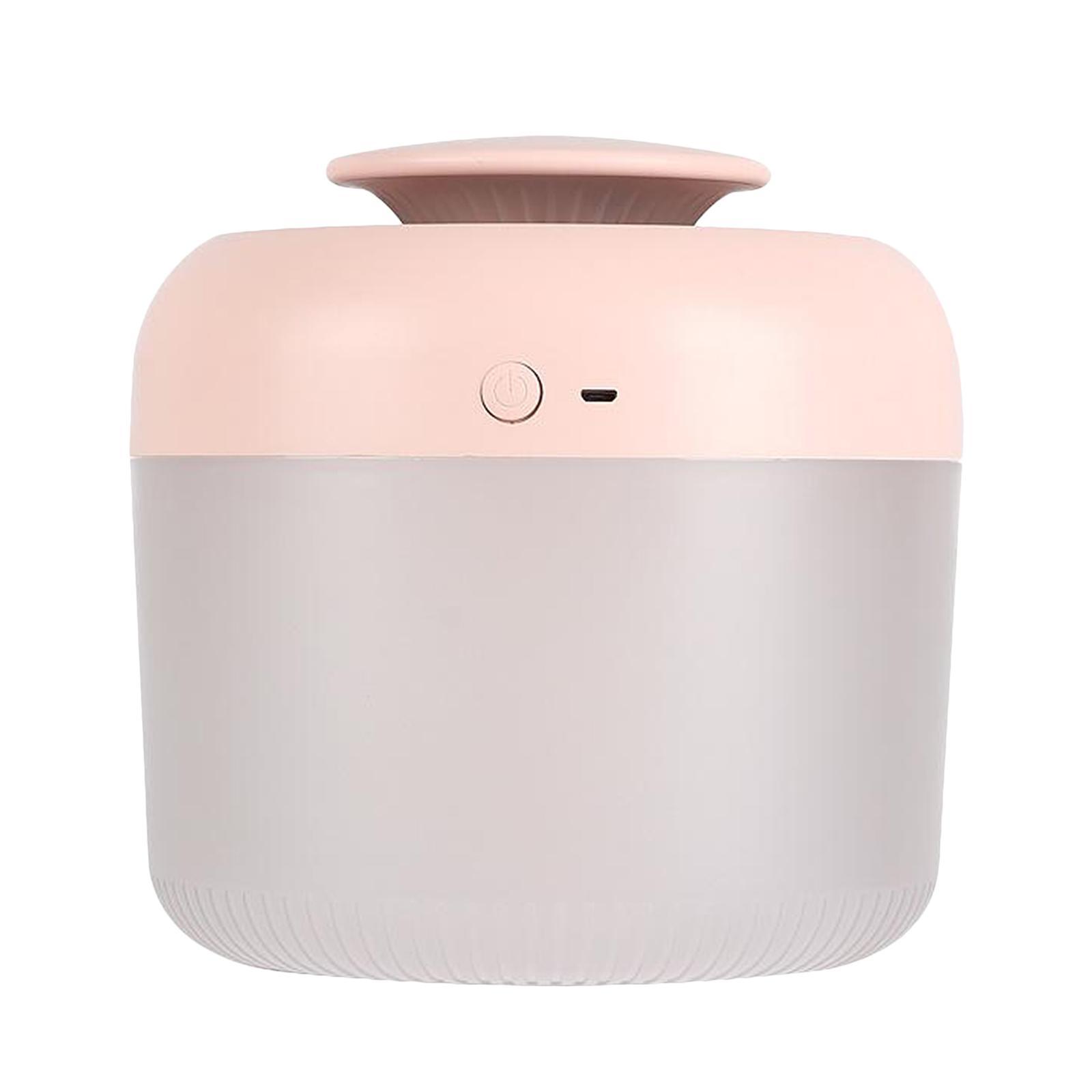 Mist Bedroom Ultrasonic Air Humidifier Aroma Difuser 2.4L Air Purifier Pink