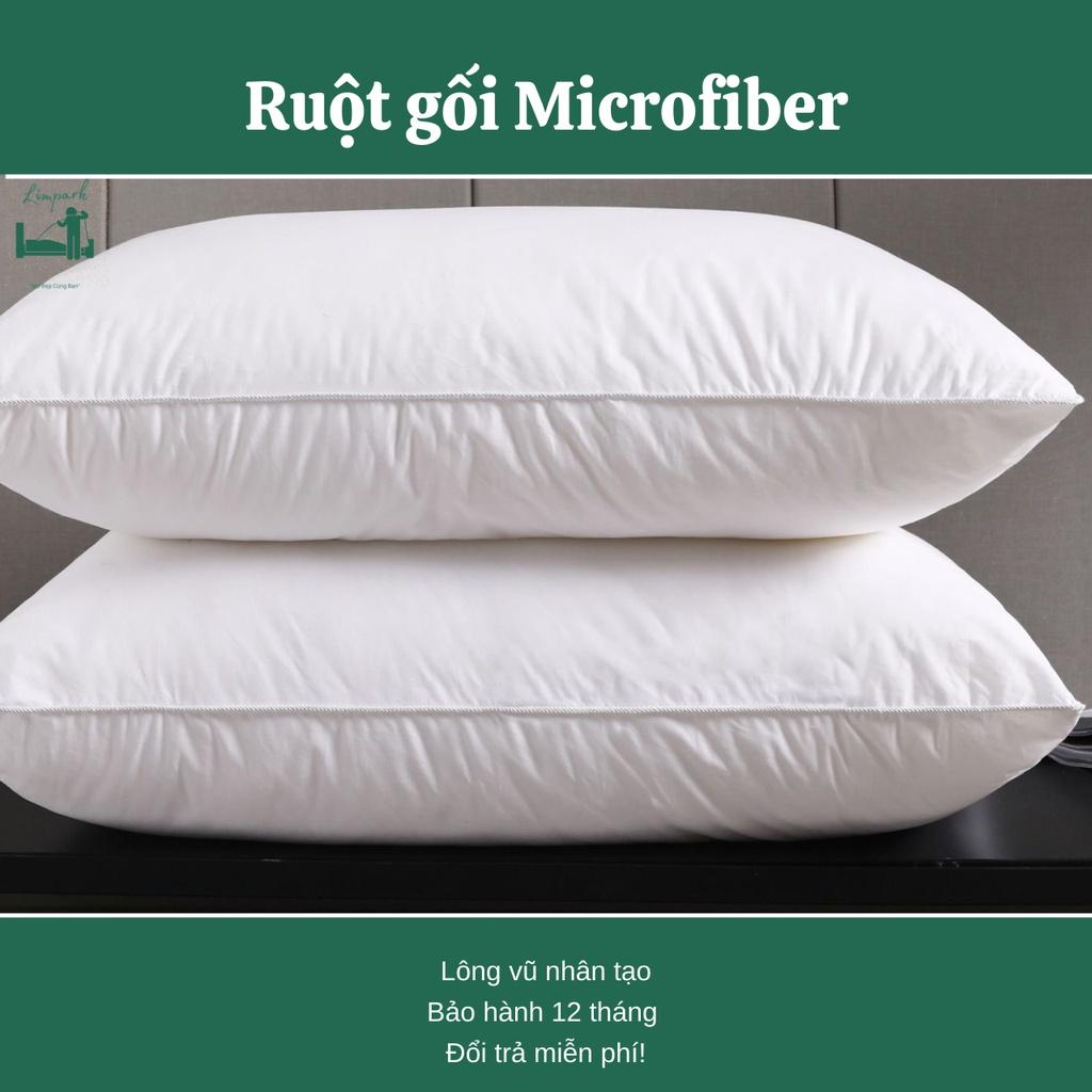 Ruột Gối Bông Microfiber-Ruột gồi nằm Lông Vũ Nhân Tạo-Tiêu chuẩn khách sạn - Đầy đủ Kích Thước Cho Bạn Lựa Chọn-Limpark