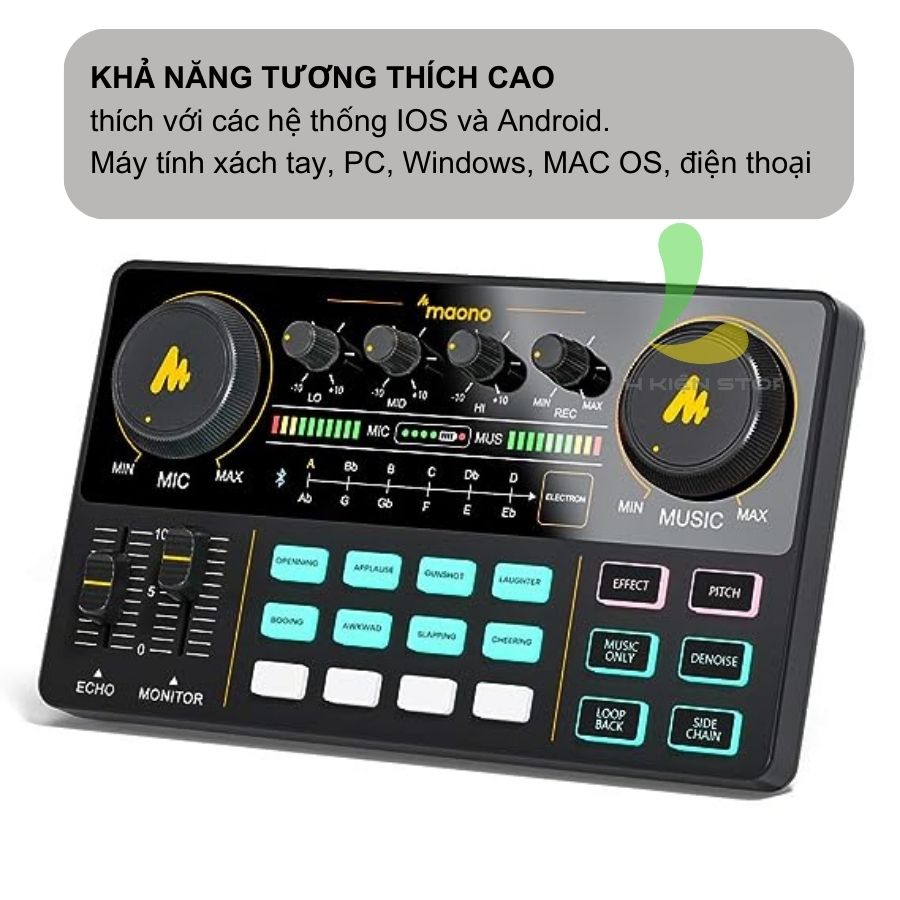 Maono AM200 Sound Card - Bàn Trộn Âm Thanh Cho Thu Âm, Livestreams, Podcast - Hàng chính hãng