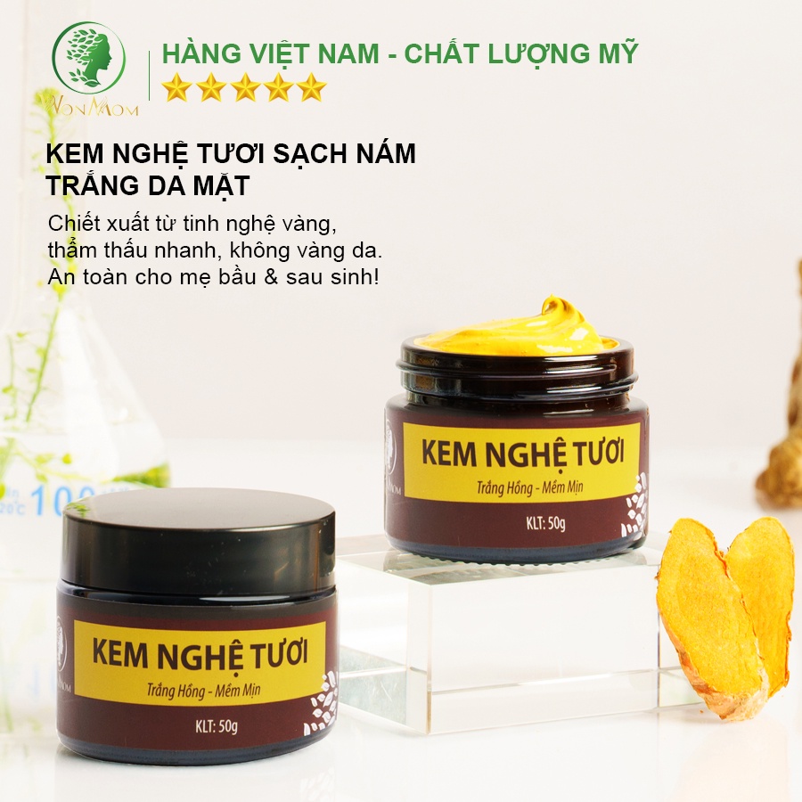 Bộ trắng da, sạch mụn và nám cơ bản Wonmom ( 1 Kem nghệ tươi + 1 Serum mụn )