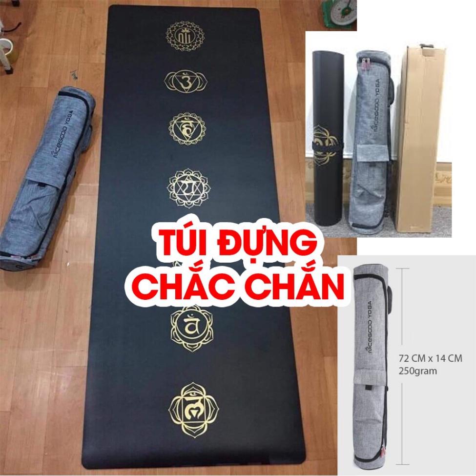 Thảm Tập Yoga Thảm PU Cao Su Non Cao Cấp Chống Trượt 100% Bám Tốt Không Đau Gối Tập Gym GKK