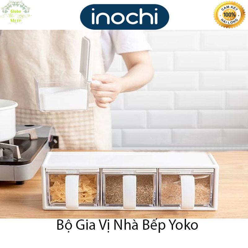 Bộ 3 Hộp Gia Vị Nấu Ăn Nhà Bếp Yoko Cao Cấp