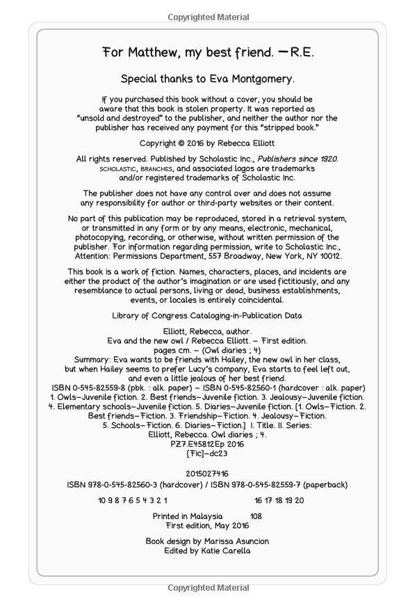 Sách ngoại văn: Eva and the new owl