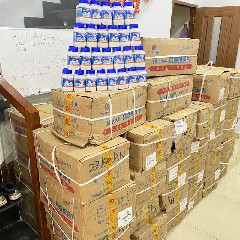 Bột thông cống siêu mạnh thông tắc để đường ống bồn cầu