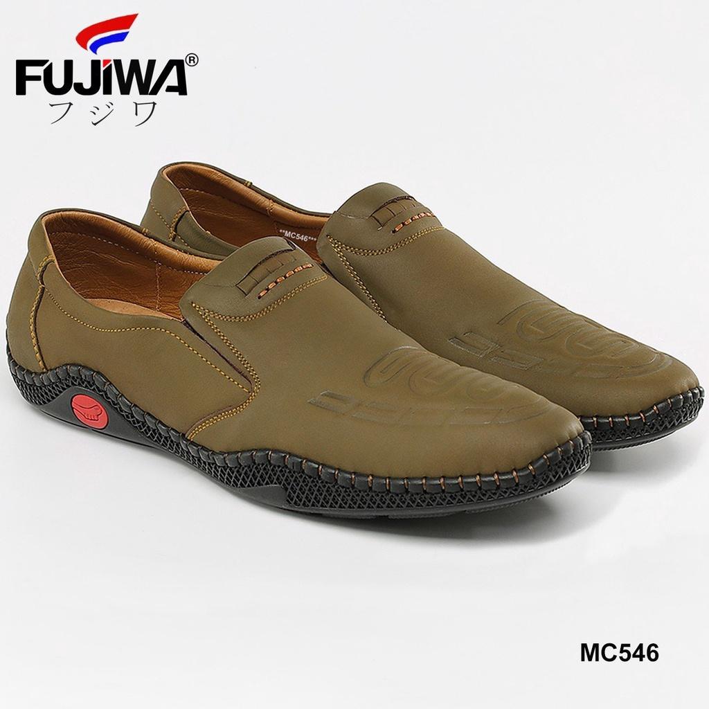 Giày Lười Da Nam Da Bò Fujiwa - MC546. Da bò cao cấp, đế cao su tạo độ bám tốt, bền bỉ theo thời gian