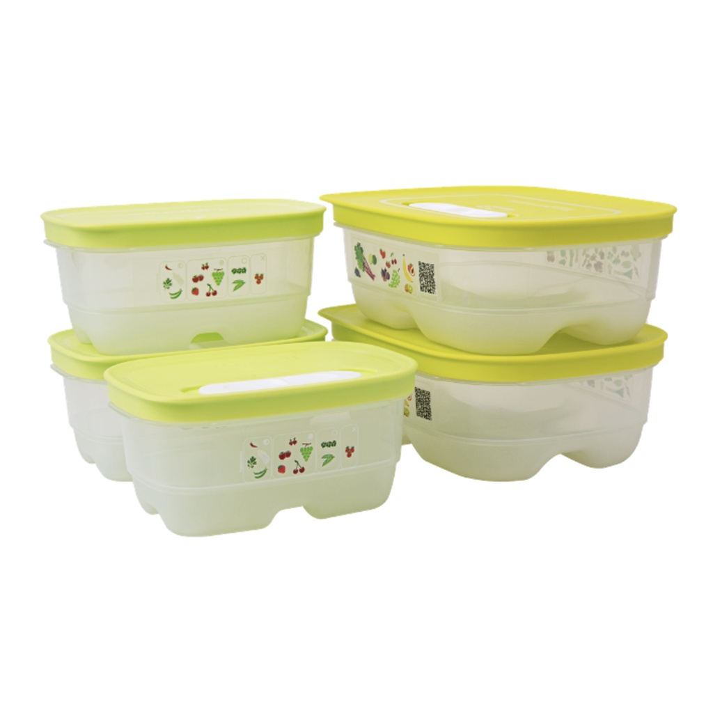 Bộ Hộp Trữ Mát Có Nút Hô Hấp Five Star Chất Nhựa Nguyên Sinh An Toàn Thực Phẩm Bảo Vệ Sức Khỏe Người Dùng