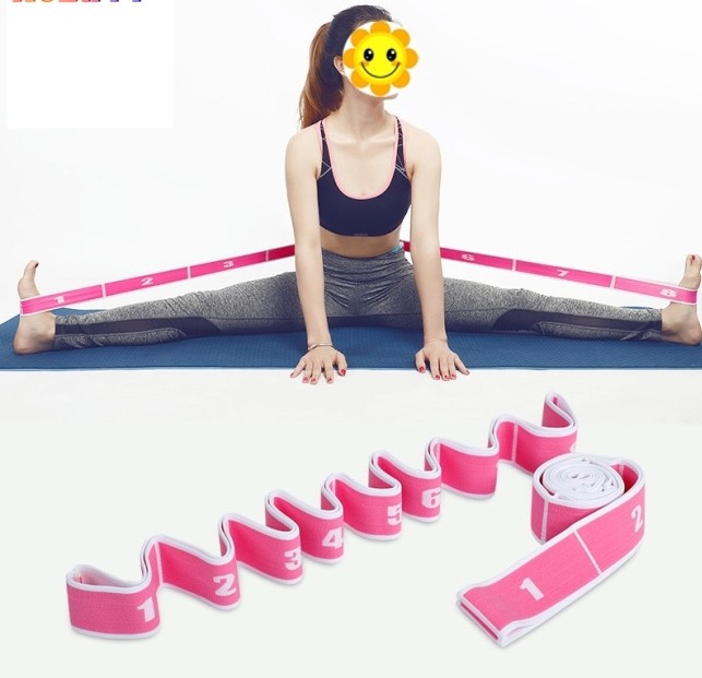 Dây tập YOGA Elecstic Band , Yoga Stretch Belt- Dây miniband hỗ trợ các bài tập thể dục tại nhà (Màu Ngẫu Nhiên )