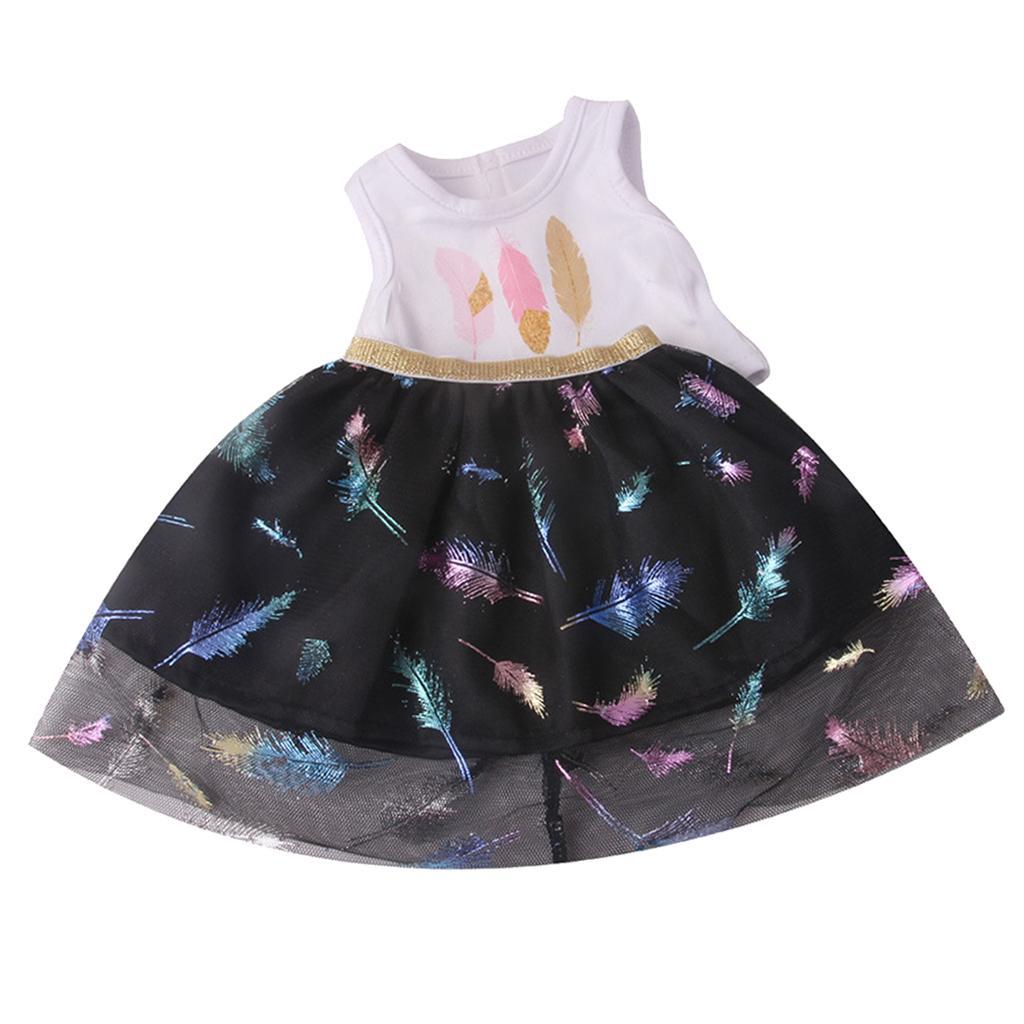18'' American Doll Clothes +Skirt Girl Doll Accs Girls Gifts black