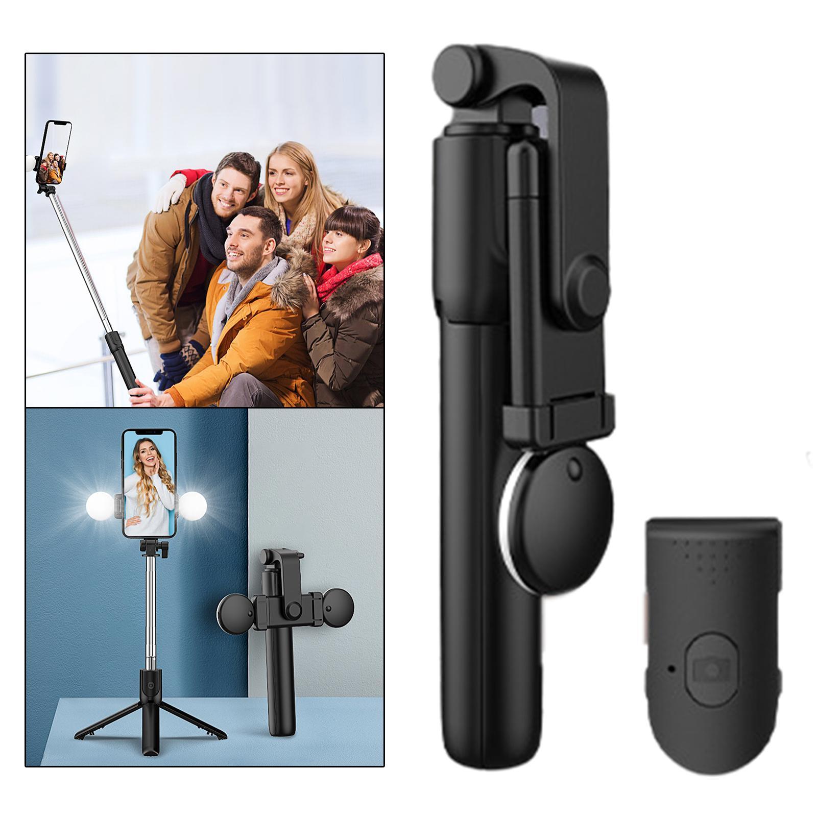 Selfie Stick with LED Rotation Lightweight Stabilizer