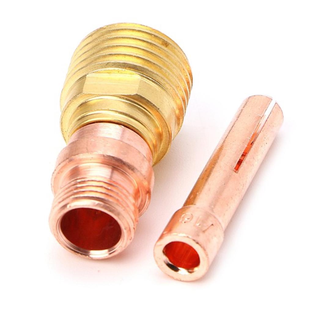 5x Hàn Tig Đèn Pin Sơ Khai Cốc Khí Collet Thân Ống Kính Bộ Cho Hàn Tig Wp 17 18 26