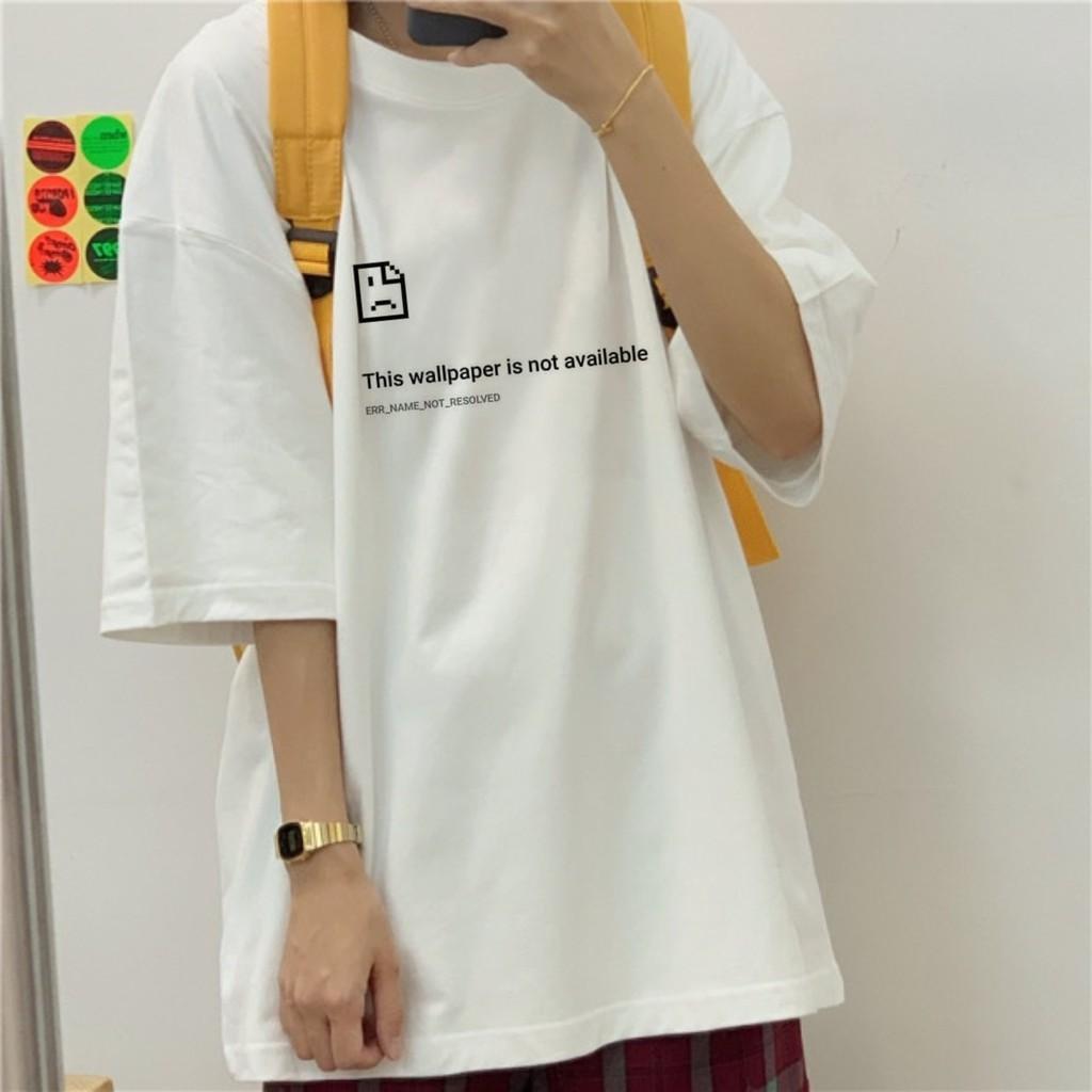 Áo thun tay lỡ This Wallpaper phông Unisex nam nữ tee oversize form rộng pull Ulzzang Streetwear Hàn Quốc vải mềm