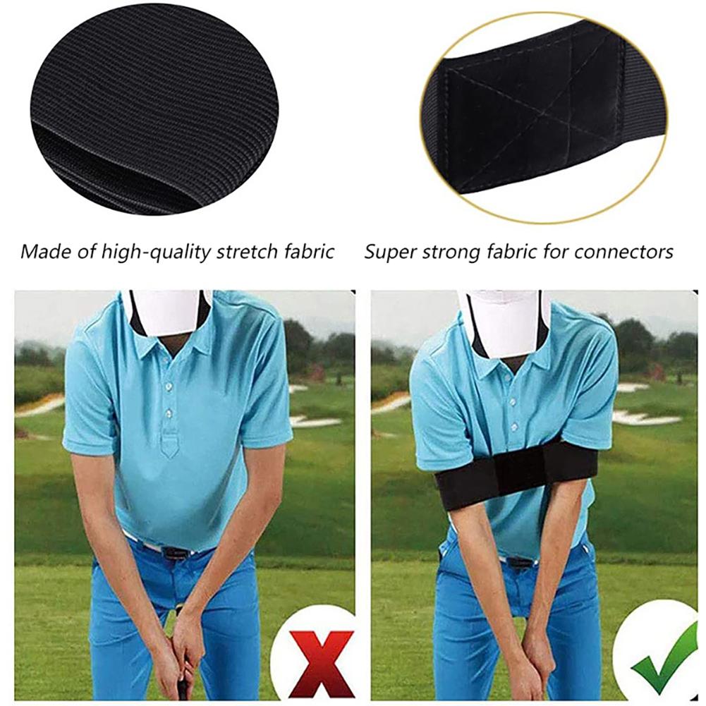 Chuyên Nghiệp Thun Golf Swing Huấn Luyện Cánh Tay Dây Cử Chỉ Liên Kết Huấn Luyện Viện Trợ Thể Thao Ngoài Trời Cho Golf Phụ Kiện Thể Thao Color: Blue 2PCS