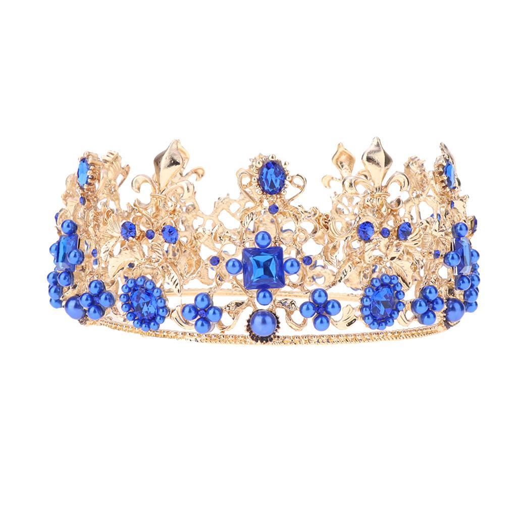 Wedding Rhinestones Tiara Queen Princess Crown Bridal Hairpieces Hairdress
