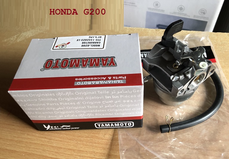 Bình xăng con, chế hòa khí máy Honda G200 G150 G100 nội địa Nhật