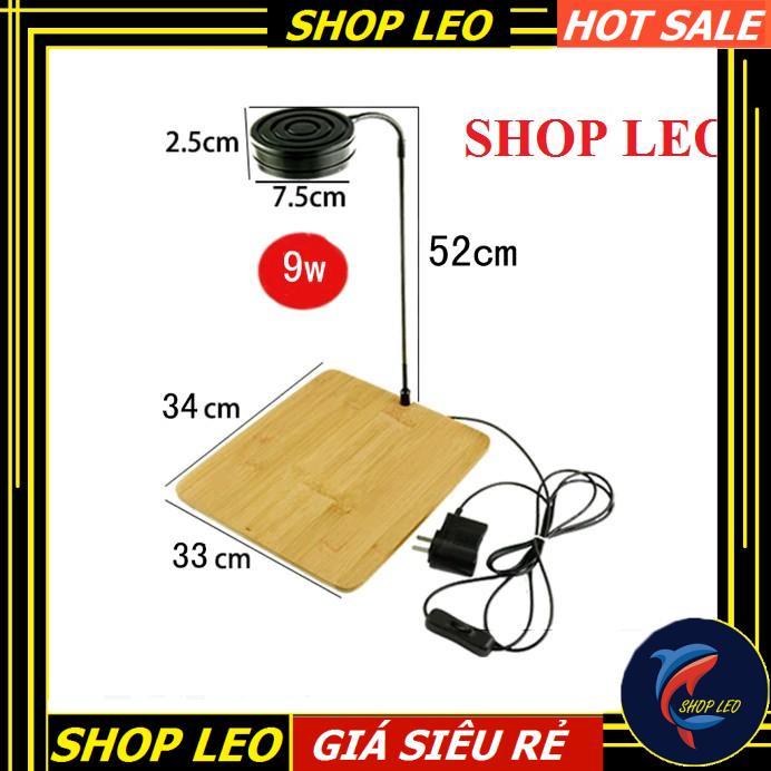 Đèn Led đế gỗ BamBoo 9W - đèn kệ gỗ - Phụ kiện cá cảnh - shopleo