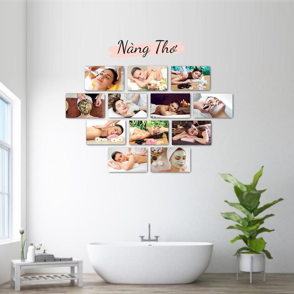 BỘ 12 HÌNH DECAL DÁN TƯỜNG SPA_DECAL VIP