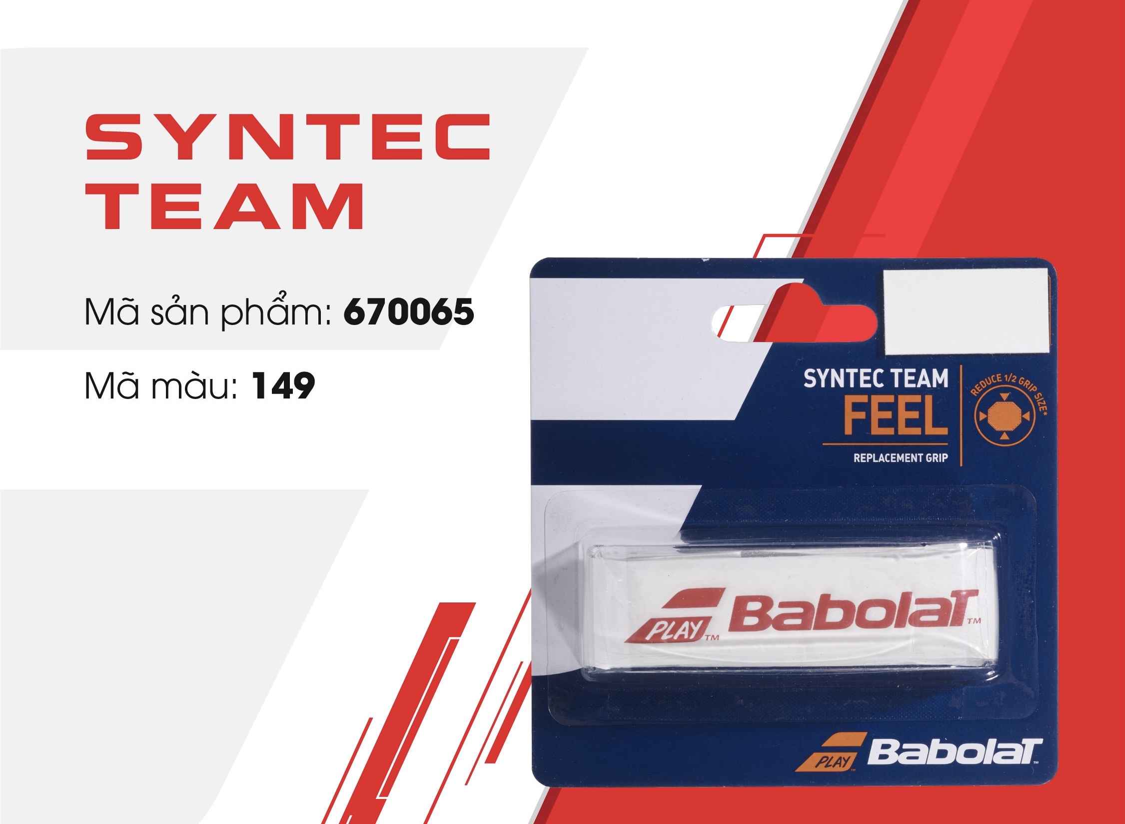 ￼Babolat Syntec Pro - quấn cốt trắng/đen (670051)