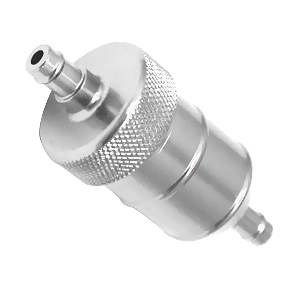 2Pcs 8mm Oil Filter Motorcycle Dirt Bike ATV Quad Inline Oil Gas