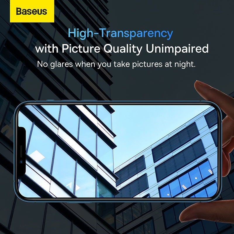 Miếng dán kính cường lực bảo vệ camera cho iPhone 14 Pro / 14 Pro Max hiệu Baseus Full-coverage Lens mang lại khả năng quay video 8K - Hàng nhập khẩu