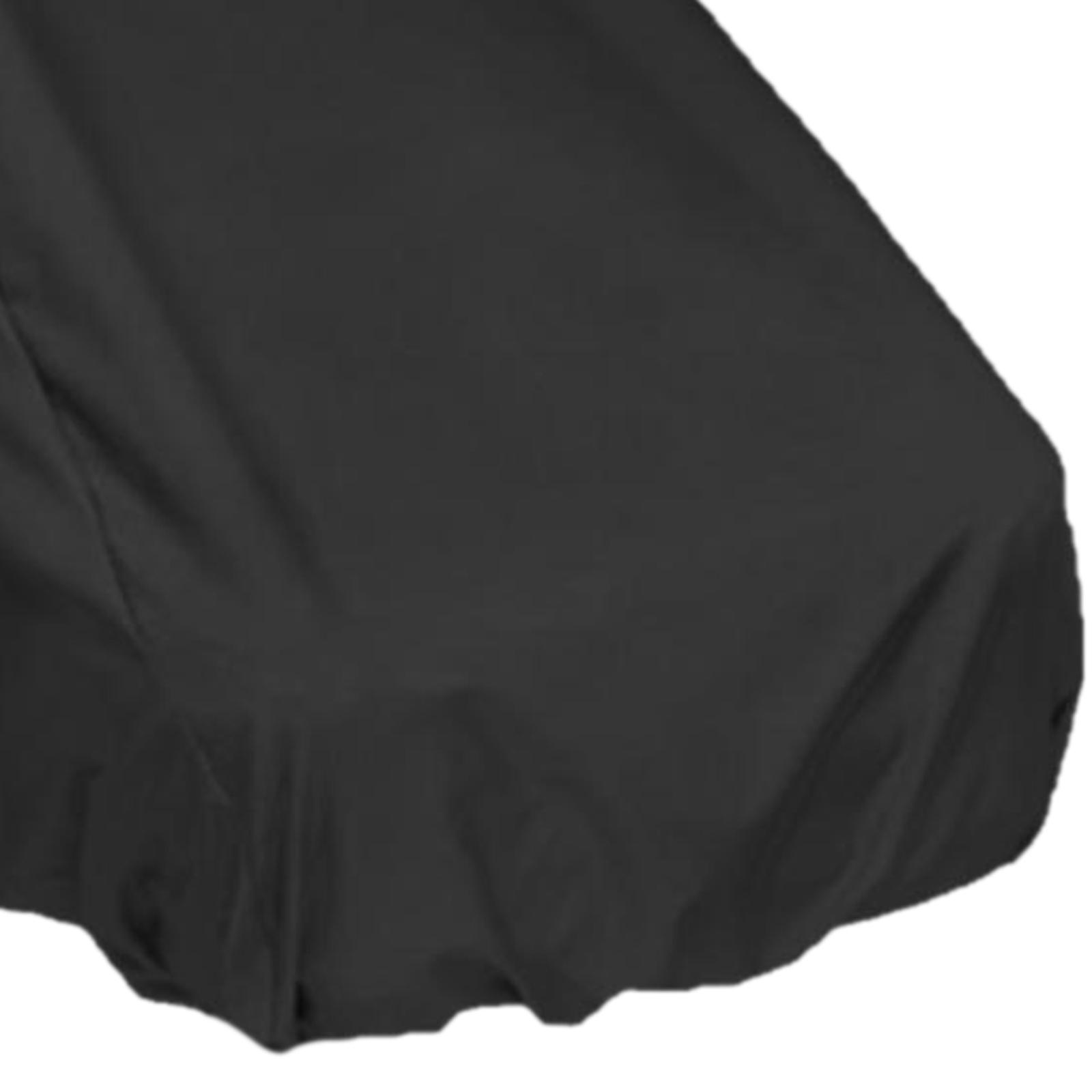 3x Boat Seat Cover Outdoor Yacht Waterproof Elastic Hem Protection Black