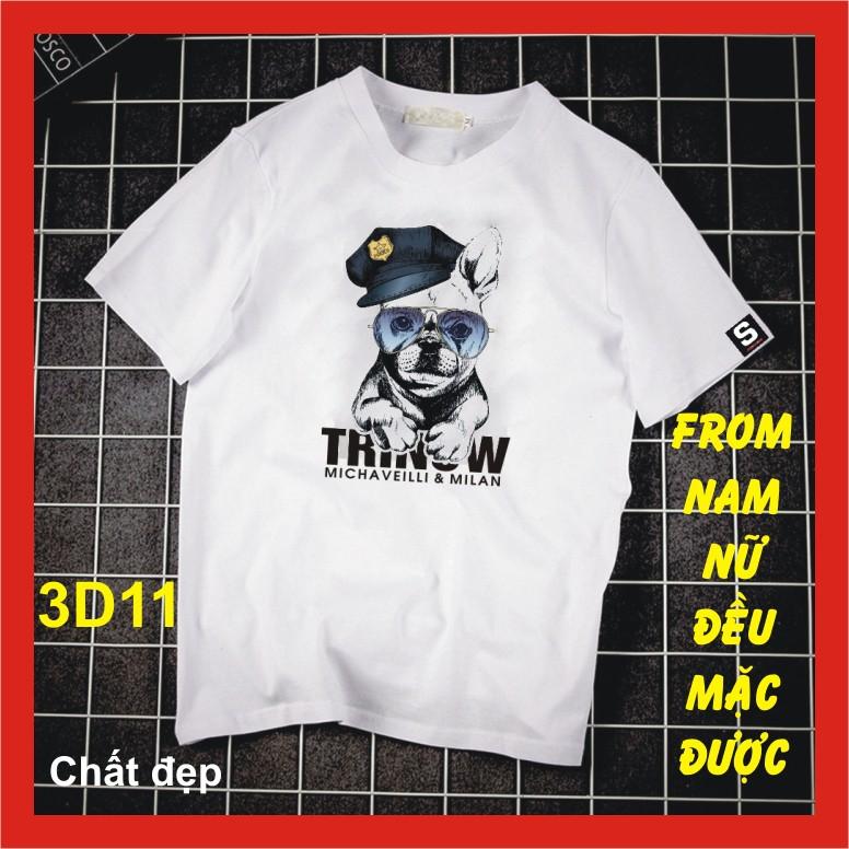 Áo thun 3D 3D7,THE DOG,chất đẹp, bao đổi trả