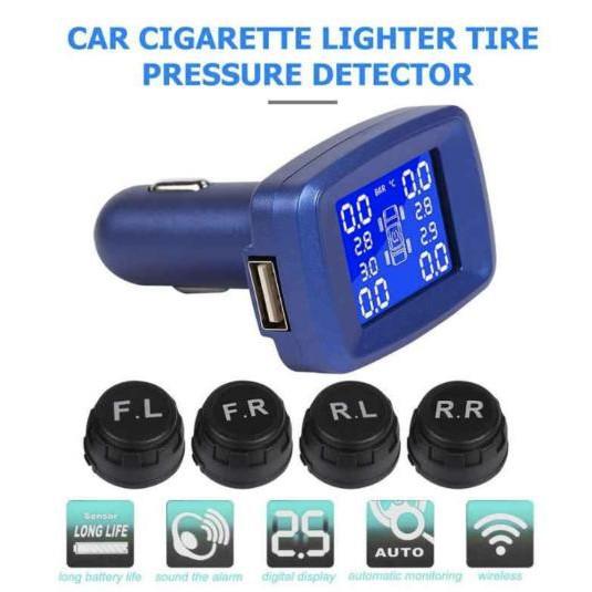 Máy báo áp suất lốp ô tô LCD Pressure Check USA - Home and Garden