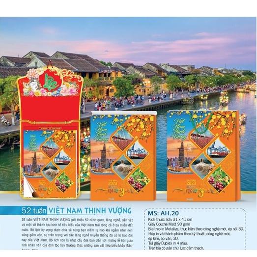 LỊCH TẾT 2023 LỊCH 52 TUẦN - QUÝ MÃO PHÁT TÀI 2023 Size: 30x40 (cm