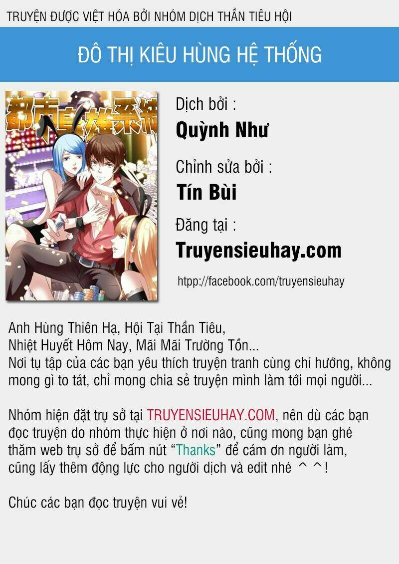 Đô Thị Kiêu Hùng Hệ Thống Chapter 93 - Trang 0