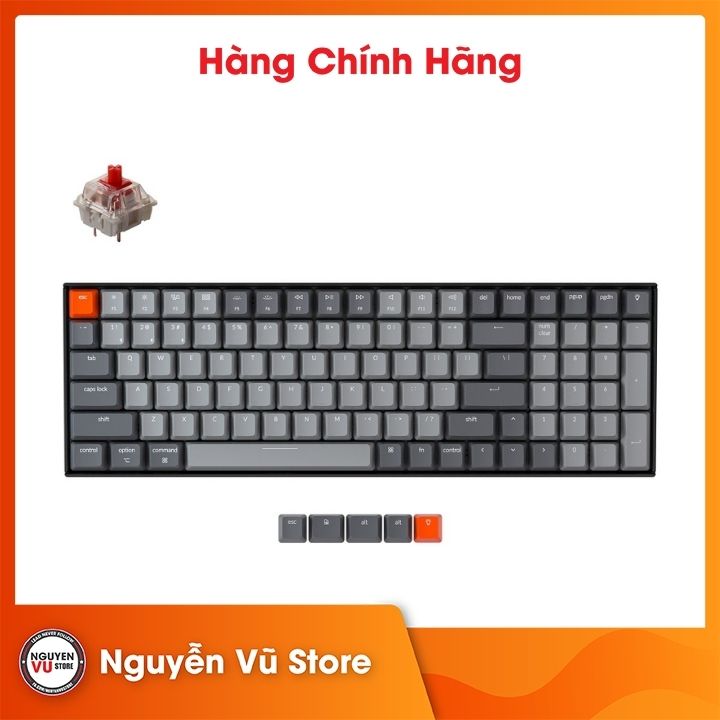 Bàn phím cơ Keychron K4 v2 Bản nhôm (Version 2 nâng cấp)-Hàng Chính Hãng