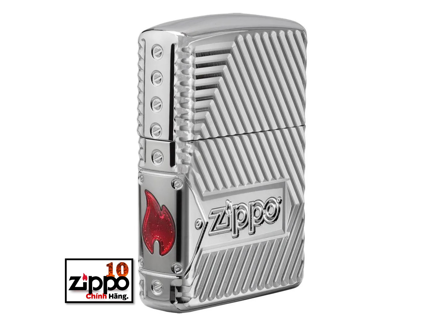 Bật lửa Zippo 29672 Armor Bolts Design - Chính hãng 100%