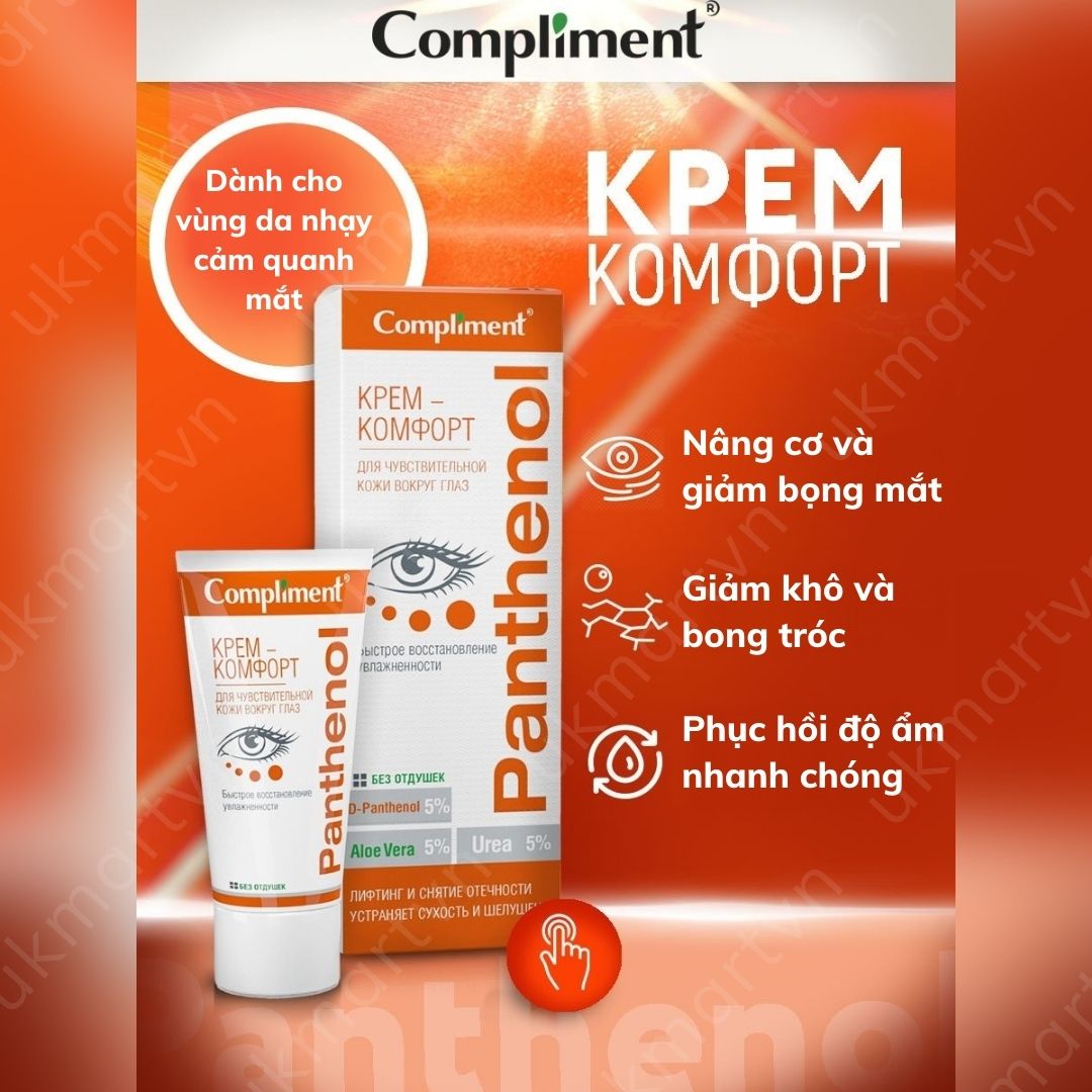 Kem Dưỡng Mắt Compliment 25ml Dịu Da, Giảm Quầng Thâm, Bọng Mắt, Lão Hóa