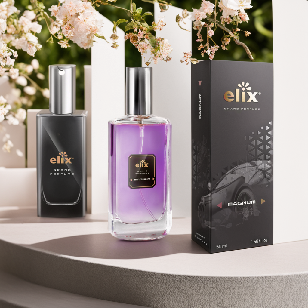 Nước hoa xịt ô tô Elix Grand Perfume Magnum 50ml  - Hương Sang Trọng, ngọt ngào - Hàng chính hãng nhập khẩu Ba Lan, mùi hương tự nhiên an toàn