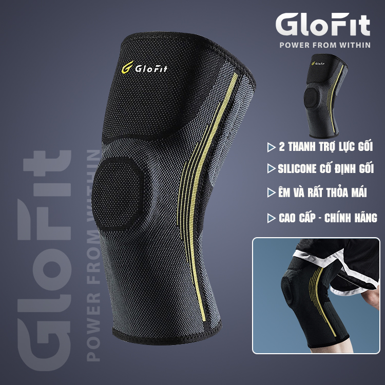 Băng Khớp Gối Glofit GFHX021, Băng Khớp Gối Cho Thể Thao, Băng Khớp Gối Cho Chấn Thương, Băng Khớp Gối Cho Đau Nhức Thoái Hóa Khớp Gối - Sản Phẩm Cao Cấp Chính Hãng (1 Chiếc