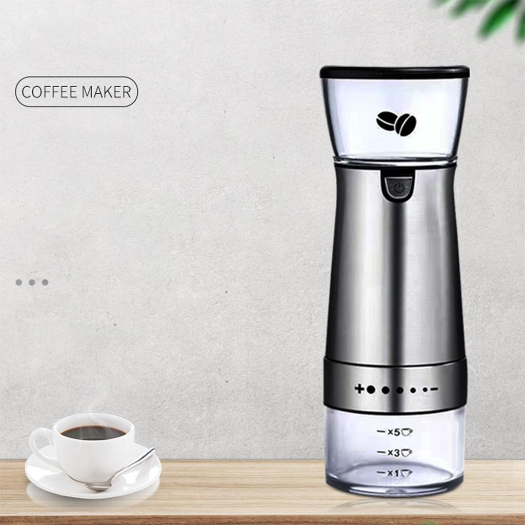 Coffee Grinder 15W, Removable Stainless Steel Electric Grinder for Coffee Bean Spice Seed Nut Herb Pepper