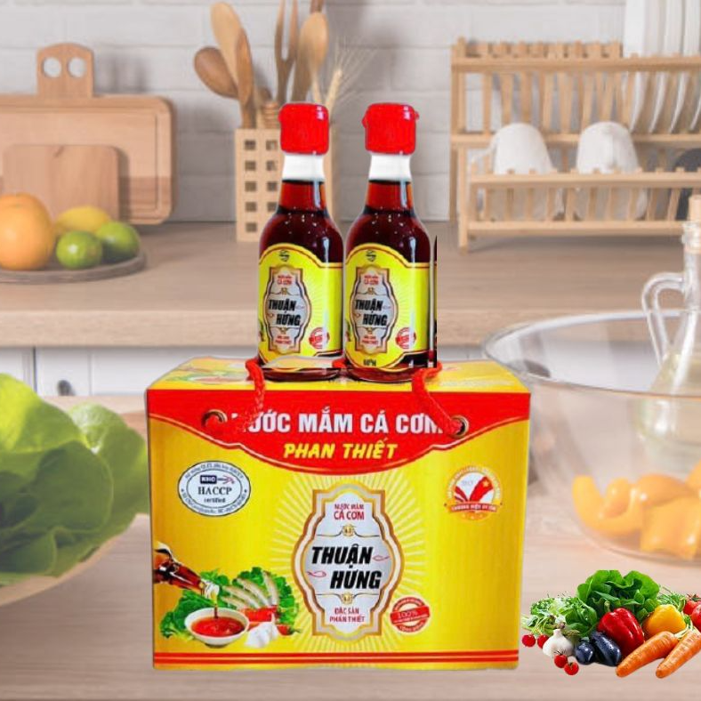 Nước mắm cốt nhĩ Thuận Hưng 60 đạm/1 hộp 8 chai 60ml