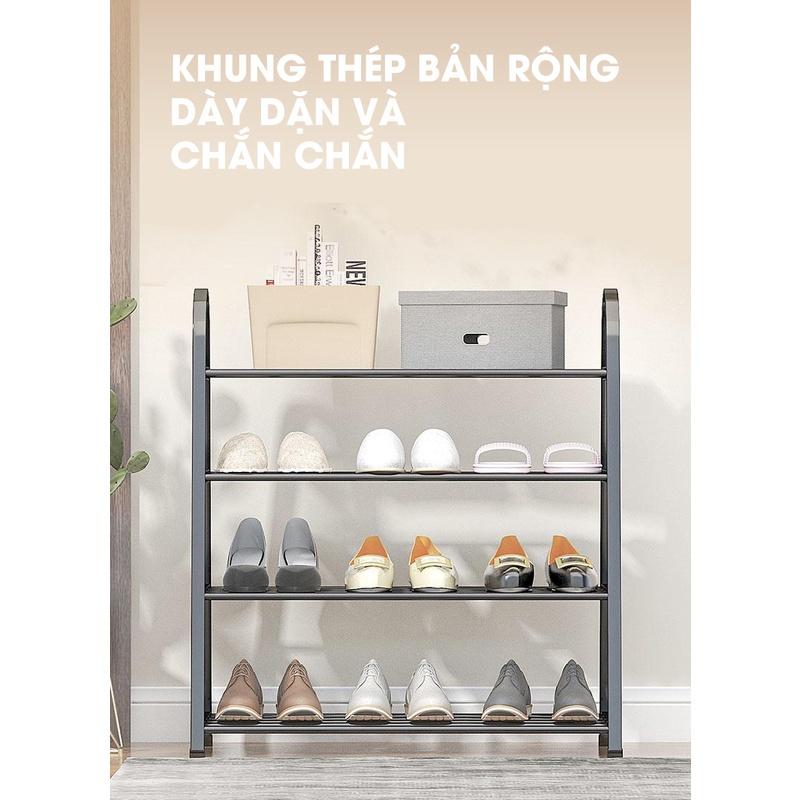 Kệ Để Giày Dép Tiện Dụng 4 Tầng Hình Chữ A BONBOX BFS701 - Khung Théo Cao Cấp Chắc Chắn - Hàng Chính Hãng