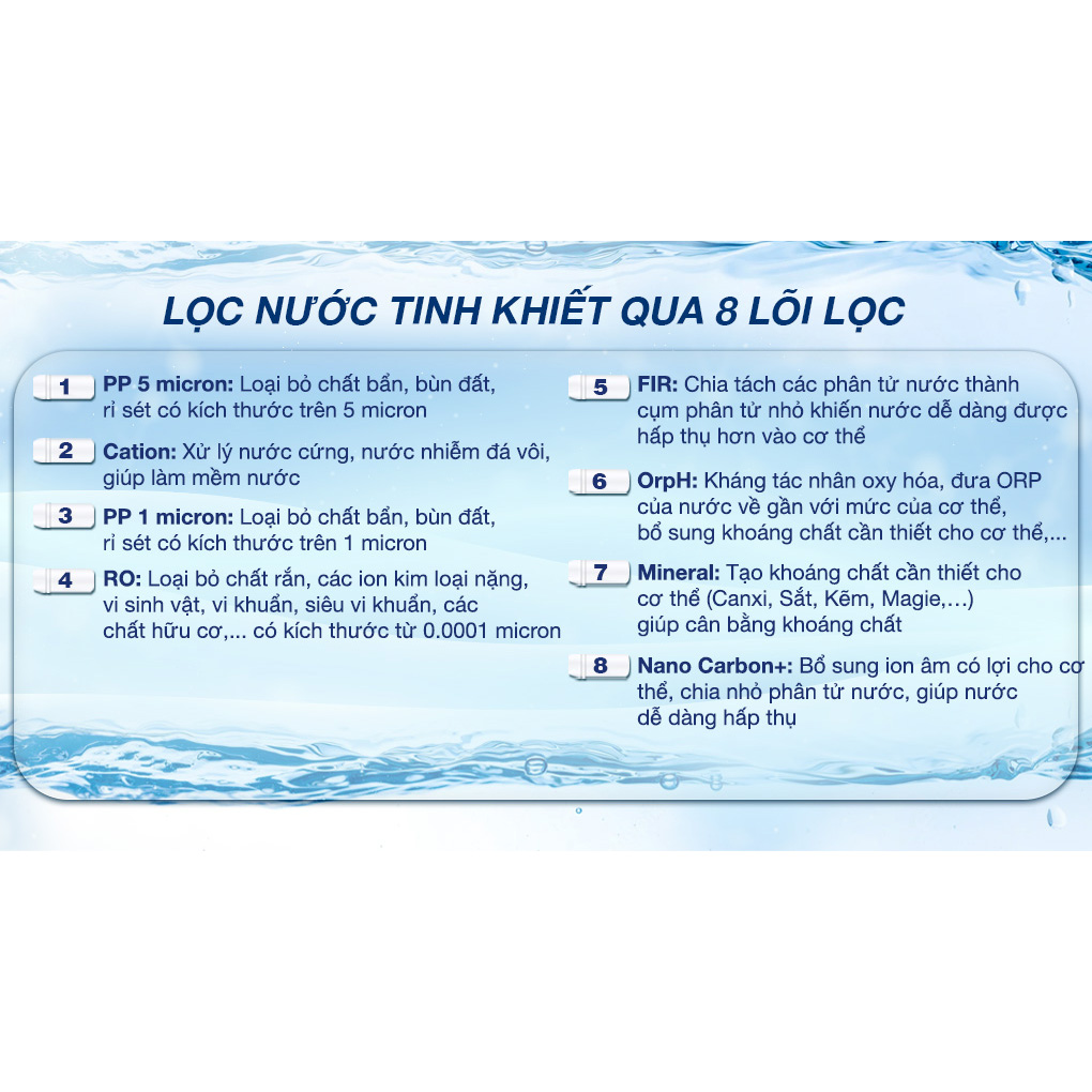 Máy lọc nước Kangaroo Hydrogen nóng lạnh Infinity KG10A9I - Hàng chính hãng