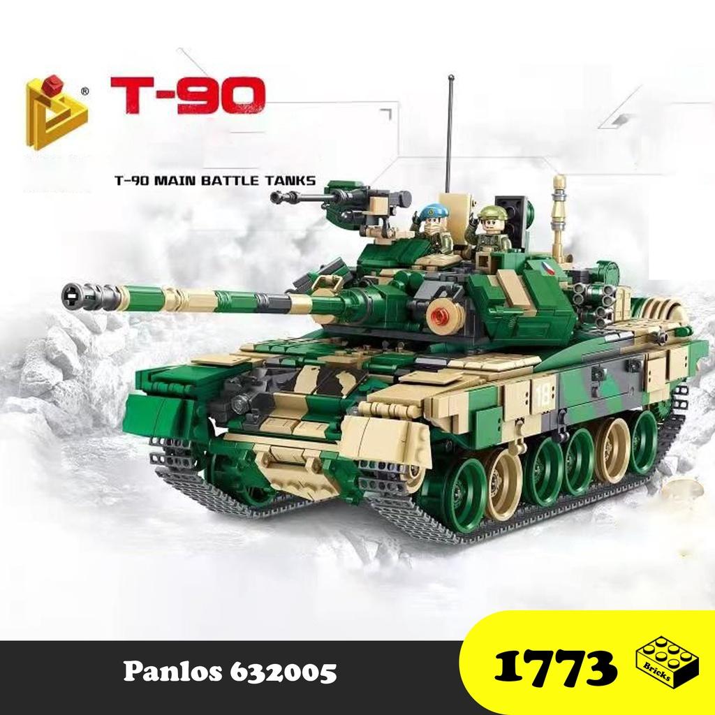 Đồ chơi Lắp ráp Xe tăng Nga T-90, Panlos 632005 Russy Tank Xếp hình thông minh, Mô hình trí tuệ