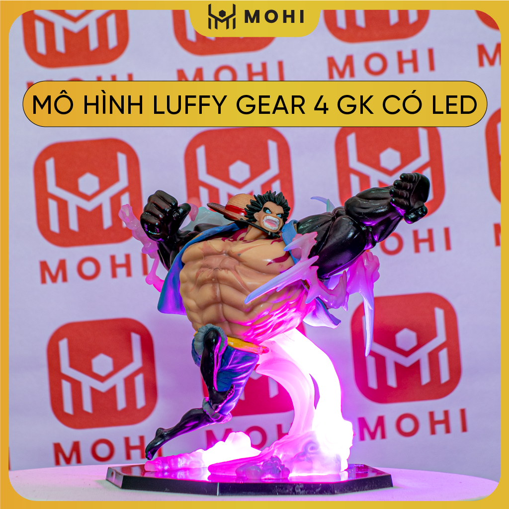 [Có BOX, Có bản LED] Mô hình One Piece - Figurer Luffy Gear 4 GK chiến đấu có hiệu ứng đẹp full BOX