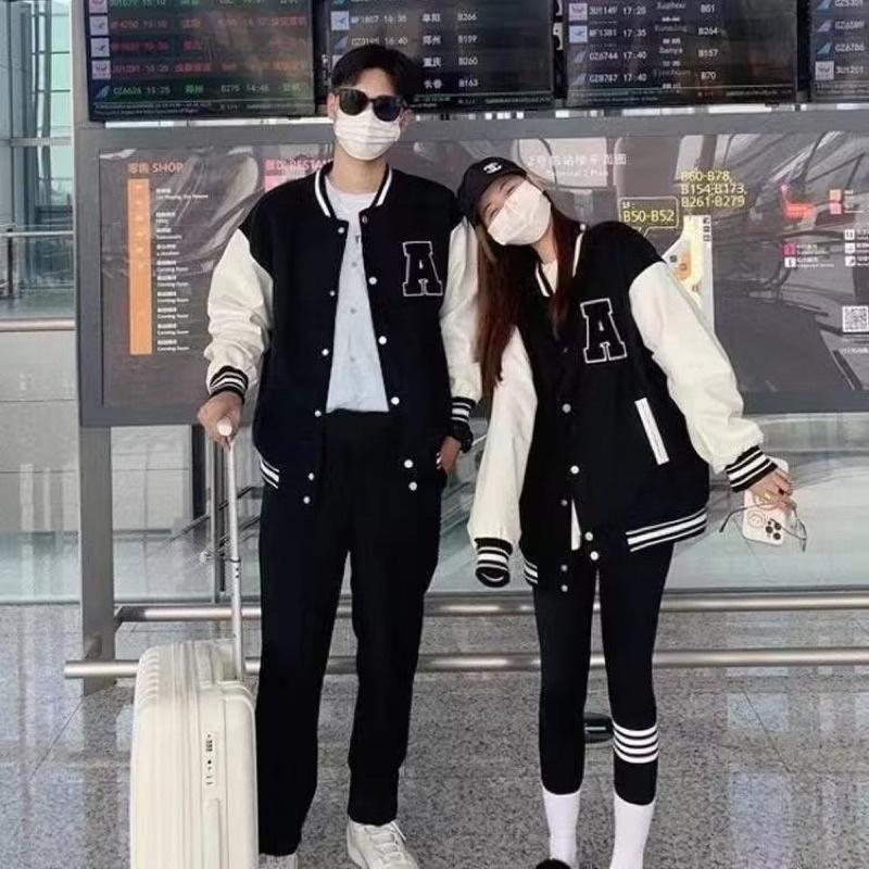 -Áo khoác mùa đông unisex đồng phục bóng chày xu hướng 2022