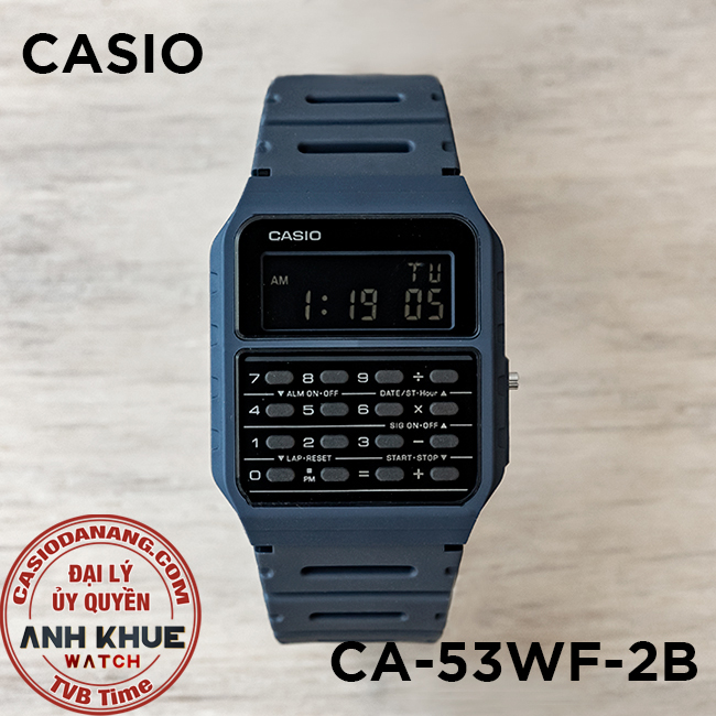 Đồng hồ nam dây nhựa Casio Standard chính hãng Anh Khuê CA-53WF-2BDF (34mm)