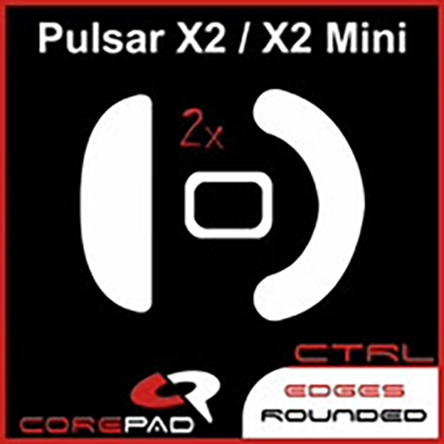 Feet chuột PTFE Corepad Skatez CTRL Pulsar X2 / X2 Mini Wireless - 2 Bộ - Hàng Chính Hãng