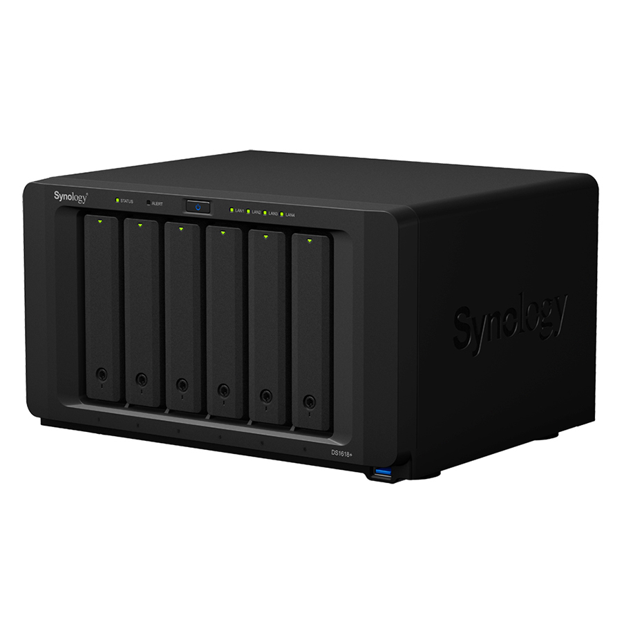 Ổ Cứng Mạng Synology NAS DS1618+ (Đen) - Hàng Chính Hãng