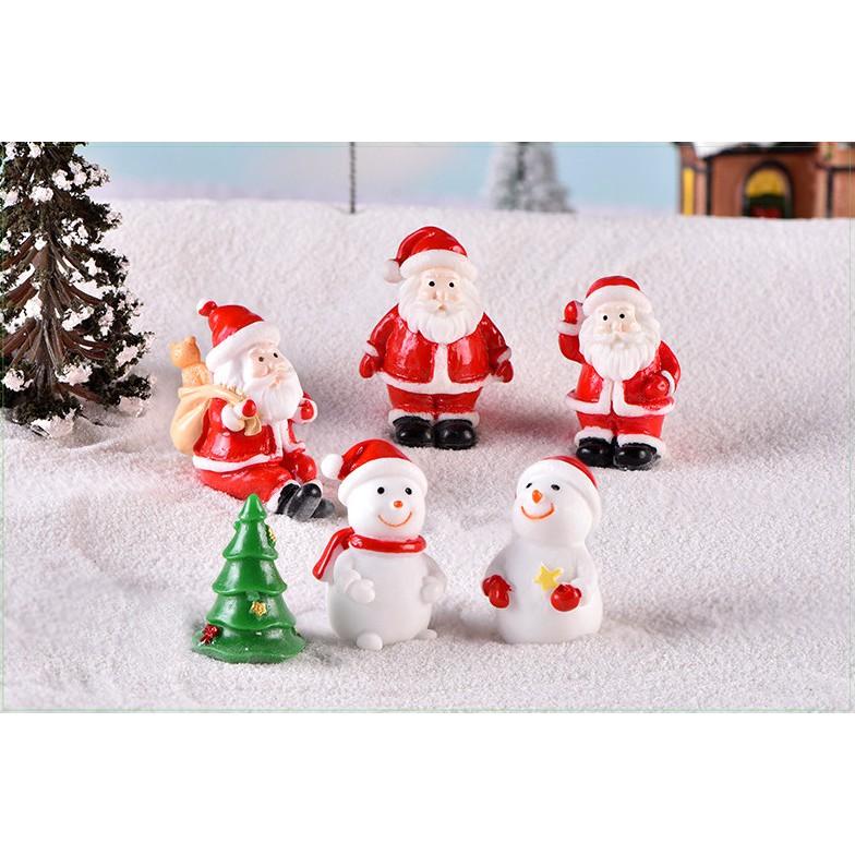 Mô hình Các loại ông già Noel trang trí tiểu cảnh Giáng Sinh, Xmas terrarium quà tặng trang trí