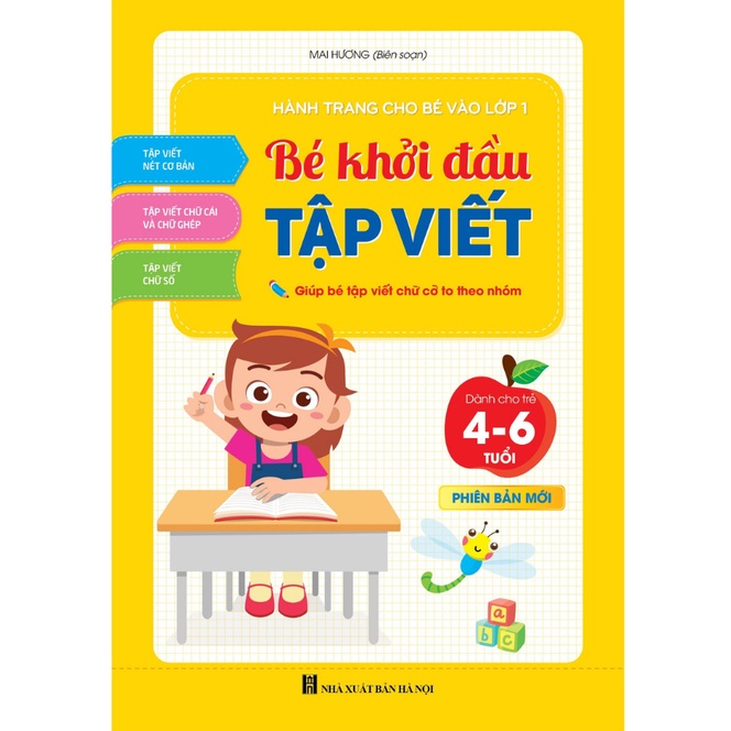 Sách - Combo 3 Cuốn Tập Đánh Vần Tiếng Việt , Bé Chinh Phục Toán Học, Bé Khởi Đầu Tập Viết 4 - 6 tuổi