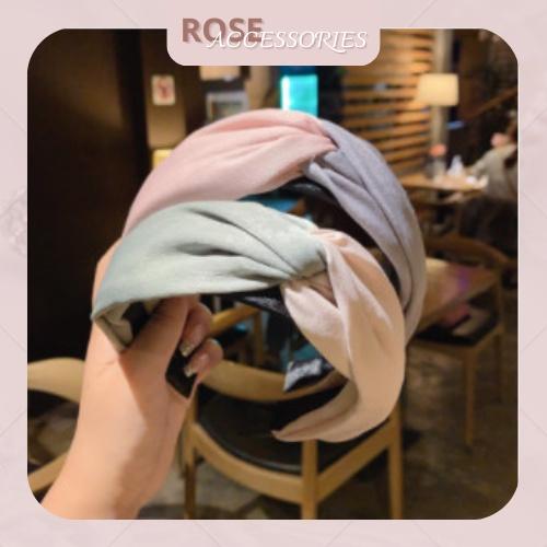 Băng đô nữ thời trang phong cách Ulzzang nhiều màu Rose.Accessories mã BĐ03